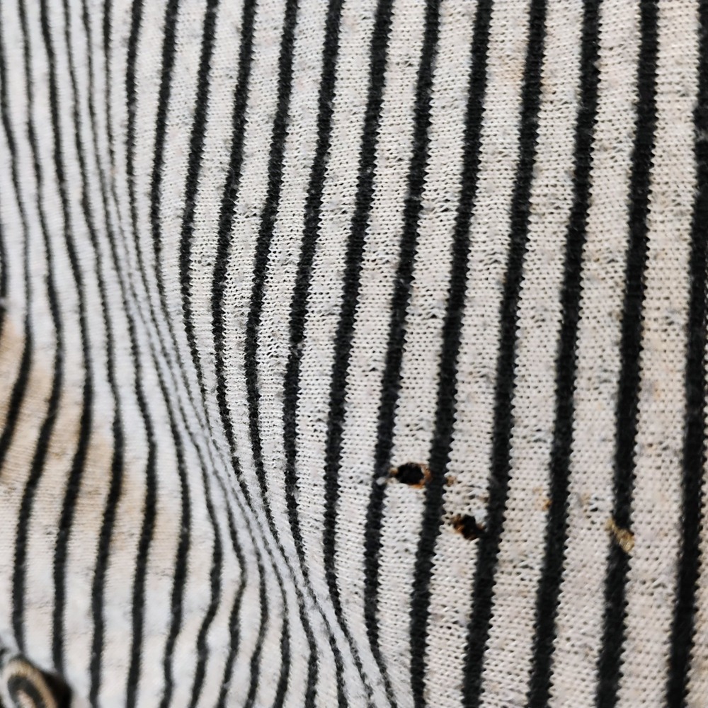 Maurices Women's Size Medium Black/White Patterned Strappy Tank Top Pockets - Picture 6 of 16